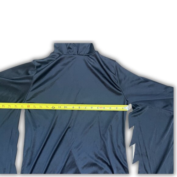 Grim Reaper Halloween Costume With Hood & Jagged Sleeves Adult Size Long Black C - Picture 4 of 6